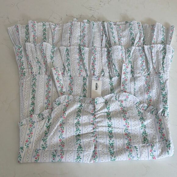 Janie and Jack Floral Puff Sleeve Chiffon Dress Size 18 - Picture 3 of 9